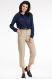 Elegant Long Sleeve Shirt with Decorative Pocket and Cuffs