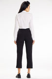 Fitted Long Sleeve Blouse with Heart Neckline and Button Cuffs