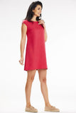 Elegant Short Sleeve Loose Mini Dress for Any Occasion