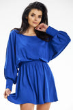 Versatile Mini Dress with Kimono Top and Loose Sleeves