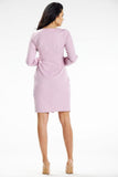 Elegant Long Sleeve Envelope Mini Dress for Formal Occasions