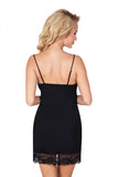 Elegant Lace-Trimmed Chemise with Adjustable Straps