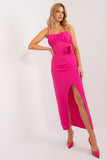 Elegant Summer Pencil Dress with Decorative Flower Detail
