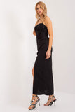 Chic Midi Pencil Dress with Floral Detail and Slit