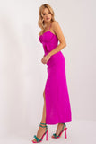 Elegant Summer Pencil Dress with Floral Detail and Slit
