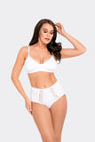 Elegant High-Waisted Lace-Trimmed Cotton Panties