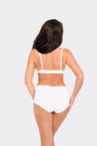 Elegant High-Waisted Lace-Trimmed Cotton Panties