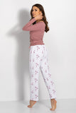 Elegant Ladies' Pyjamas Set with Long-Sleeved Blouse