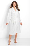 Cozy Long Sleeve Soft Bathrobe with Waist Tie for Comfort