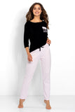 Cozy Women's Pajama Set with Blouse and Long Pants