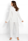 Cozy Button-Up Long Sleeve Pajama Set for Women