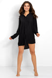 Soft Long Sleeve Nightgown with Button Closure