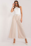 Elegant Women's Palazzo Pants with Pockets and Elastic Waist