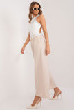 Elegant Women's Palazzo Pants with Pockets and Elastic Waist