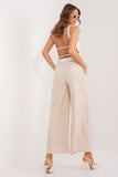 Elegant Women's Palazzo Pants with Pockets and Elastic Waist