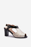 Stylish Eco Leather Women's Sandals with Adjustable Strap