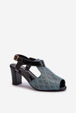 Comfortable Eco Leather Women's Sandals with Adjustable Strap