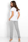 Chill Out Set with Silver Emblem and Soft Knit Trousers