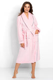 Elegant Long Sleeve Women's Bathrobe with Pockets