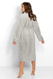 Elegant Women's Shawl Collar Bathrobe with Pockets