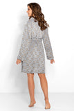 Soft Long-Sleeved Bathrobe with Tie Belt and Pockets