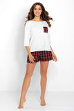 Chic Women's Pajamas Set with Blouse and Shorts