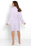 Cozy Long Sleeve Bathrobe with Pockets and Tie Belt
