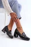 Elegant Leather Pumps with Decorative Strap for All-Day Comfort