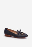 Chic Eco Leather Ballerinas with Bow for Everyday Elegance