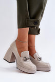 Chic Eco Leather Half Shoes with Elegant Strap Detail