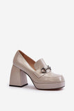 Chic Eco Leather Half Shoes with Elegant Strap Detail