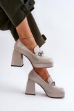 Chic Eco Leather Half Shoes with Elegant Strap Detail