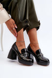 Chic Eco-Leather Half Shoes with Elegant Strap Detail