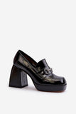 Chic Eco-Leather Half Shoes with Elegant Strap Detail
