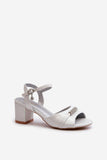 Chic Eco-Suede Women's Sandals with Stylish Heel Design