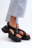 Stylish Natural Leather Platform Sandals for Summer Comfort