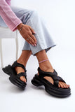 Stylish Natural Leather Platform Sandals for Summer Comfort