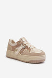 Eco Leather Women's Platform Sneakers for Stylish Comfort