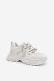 Stylish Women's Platform Sneakers with Decorative Lacing