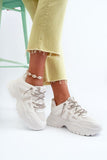 Stylish Women's Platform Sneakers with Decorative Lacing