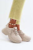 Stylish Platform Sneakers with Decorative Lacing for Women