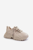 Stylish Platform Sneakers with Decorative Lacing for Women