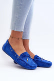 Eco-Suede Women's Moccasins with Decorative Bow and Comfort Sole