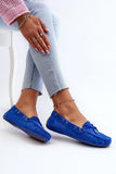 Eco-Suede Women's Moccasins with Decorative Bow and Comfort Sole