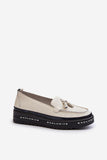 Elegant Openwork Leather Moccasins for Stylish Comfort