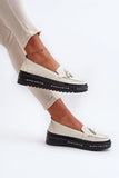 Elegant Openwork Leather Moccasins for Stylish Comfort