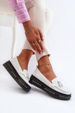 Elegant Leather Moccasins with Openwork Design for Comfort