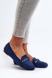 Chic Eco-Suede Moccasins with Shiny Decor for Women