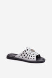 Elegant Openwork Flip-Flops with Charming Ornament for Women