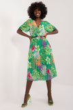 Everyday Elegance Midi Dress with Pleats and Belt